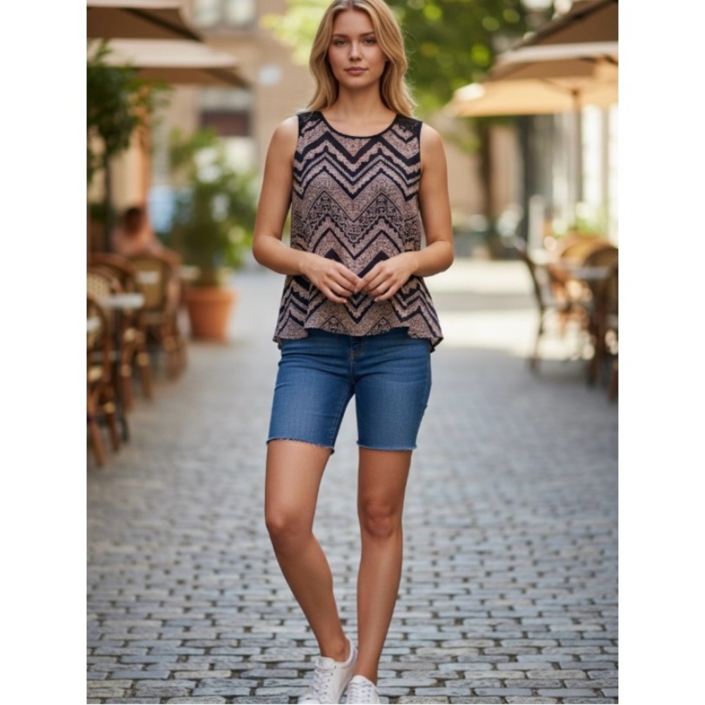 CAROL ROSE Hi Low Tank Top Size Small